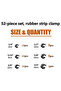 52pcs unboxed 52pcs Cable Clamps Assortment Kit, Stainless Steel Cushion Pipe Clamps Assorted In 6 - 2