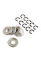 10pcs Washer and 10pcs E-Clip for STIHL 017 018 019 021 023 025 MS170 MS180 MS250 Chainsaw Replac... - 7