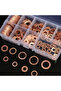 100pcs 100 PCS Of Copper Washers, Washers, Nuts, And Bolts, With Box M4/M5/M6/M8/M10/M12/M14 Seal Co - 3