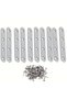 50pcs 10-Piece Set Stainless Steel Angle Brackets with Screws 96mm 90-Degree Right Angle Furniture C - 7