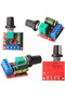 3 قطع وحدة تحكم في سرعة محرك DC صغير PWM، وحدة تبديل سرعة قابلة للتعديل DC 5V-35V 5A، 6V 12V 24V... - 2