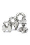M5(10Pcs) 10 PCS Silver A2 Stainless Steel U-Bolt Type Wire Rope Clip M2 M3 M4 M5 M6 M8 Clamp Bolt H