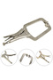 9 Inch Steel C Clamp Vise Grip Locking Welding Pliers Wood Tenon Locator Tool Tools Herramientas ...