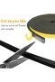 5x10mm 5m Self Adhesive Sponge Seal Strip Single Sided Adhesive EVA Black Foam Anti-collision Seal - 3