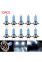 10pcs Halogen Bulbs Super Bright H7 12V 55W Xenon White 6000K Halogen Car Headlights Lamp Bulbs C...