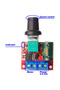 3 قطع وحدة تحكم في سرعة محرك DC صغير PWM، وحدة تبديل سرعة قابلة للتعديل DC 5V-35V 5A، 6V 12V 24V... - 3