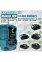 DC 12V/24V Li-ion Battery Mini Compact Car Charger Cigarette Lighter Plug With LED For Makita 18V... - 5