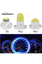 مصباح LED أبيض T4.2، 10 قطع، T3، 3030 SMD، مصباح إشارة T4.2 T4.7، لوحة عدادات السيارة، مؤشر تحذير - 7