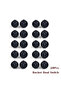 20Pcs Snap-in ON-Off 2 Pin Round Snap Rocker Boat Switch Black AC 250V 3A 125V 6A KCD11 for House... - 3