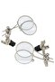 20x 10X Double Lenses Magnifying Glass Stainless Steel Clip Magnifier Rotatable MINI Magnifier Diame - 5