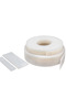 Width 10mm Thick 2mm 5 Meter 1/5M White Silicone Seal Strip Width 10/15/20/30/40mm Thick 2/3/4/5mm - 6