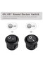 20Pcs Snap-in ON-Off 2 Pin Round Snap Rocker Boat Switch Black AC 250V 3A 125V 6A KCD11 for House... - 4