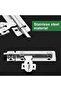 4 Inch Hardware Door Lock Stainless Steel Barrel Bolt Latch Padlock Clasp Set Brushed For Locking... - 6