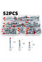 52PCS 52PCS Galvanized Steel Anchor Screw Combination Kit 35mm 46mm 59mm Hollow Wall Drywall Anchors