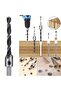 black Countersink Drill Bit Set Reamer Woodworking Chamfer Counterbore Pliot Hole Cutter Screw Hole - 3