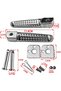 1 Pair Motorcycle Foot Pegs Footrests Black Pedals Aluminum Alloy Pedals Suitable For Most Motorc... - 5