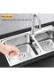 2pcs 2pcs Stainless Steel Sink Strainer Plug, Multifunction Drain Cover Filter for Home Bathroom, Ho - 5
