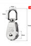 m20 Stainless Steel Pulley M15/M20 M25 M32 M50 Single Wheel Swivel Lifting Rope Pulley Set Lifting - 7