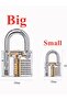 S Big and Small Practice Padlock Locksmith Supplies Transparent Copper Locks Training Skill Padlock. - 4