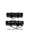 FLEOR Set of Open Style Alnico 5 Bass Pickups JB Neck Bridge Pickups Black for Bass 4 Strings - 7