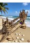 WHITE 3D Wooden Puzzle: London Tower Bridge DIY Wooden Model Perfect as a Gift for Birthdays, Hallow - 8