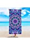 800x1600mm Mandala Beach Towel Sand Resistant - Super Absorbent Microfiber Quick Dry Towel - Colorfu - 2