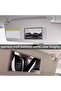 Rectangle L Car Makeup Mirror Car Stainless Steel Portable Auto Sun-Shading Visor HD Mirrors Car Int - 5