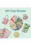 M 100 Pcs - 12x12 cm New Style Toothed Grid Pure Cotton Printed Twill Fabric Set, Sewing and DIY Cr. - 3