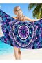 800x1600mm Mandala Beach Towel Sand Resistant - Super Absorbent Microfiber Quick Dry Towel - Colorfu - 7