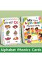 26 Letters English Alphabet Cards 156 Words with Pictures Children's Flashcards Colorful Design A... - 2