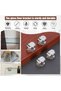 20pcs 20-Piece Zinc Alloy Adjustable Glass Clamps, Glass Shelf Brackets for 4-9mm Thick Glass, Durab - 4