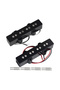 FLEOR Set of Open Style Alnico 5 Bass Pickups JB Neck Bridge Pickups Black for Bass 4 Strings - 8