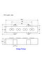 FLEOR Set of Open Style Alnico 5 Bass Pickups JB Neck Bridge Pickups Black for Bass 4 Strings - 6