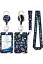 Science Badge Holder, Retractable Reel Clip, Durable with Carabiner, Card Name Tag, Vertical ID C...