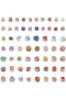 60 Pieces of Retro Cream Cake Stickers, Colorful Dessert Designs, Suitable for Journals, Scrapboo... - 4