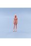 1 l 64 scale 1/64 Figurines Scale Model Resin JK Plaid Clothes Girl Uncolored Miniatures Diorama Han - 2