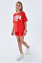 U.S.Polo Assn Us2524-G Red Girl's Shorts Set - 5