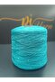 Imported Sequin Hand Knitting Yarn 200Gr Turquoise Silver Sequin. - 2
