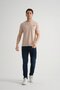Stone Flexible Cotton Standard Fit Men's T-Shirt with Minimal Logo - 2