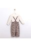 Vintage Collar with Bow Detail Girls' Jumpsuit - 2