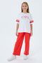 4-15 Years Old Licensed Us Polo Assn Girl's Set-Ecru