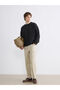 Esvab • Modern & Distinctive Zero Roba Collar Embossed Men's Knitwear Sweater - 2