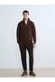 A Straight-Cut, Corded Fabric, Mock Neck, Men’s Knit Sweater from UZG STORE for Style-Conscious Men - 2