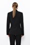 Men's Collared Double-Breasted Modern Women's Jacket - Black - 1189100 - 5