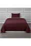 Single Bed Sheet Set 160×240cm with 1 Pillowcase 50×75cm 100% Microfiber Sateen Stripe Flat Sheet
