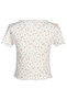 Women White Floral Ditsy Top - 6
