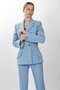Men's Lapel Collar Double-Breasted Modern Women's Jacket - Sky Blue - 1189100 - 3