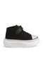 Children's Velcro Casual Shoes Buck4490 Axel Black Linen - 2