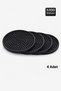 4 Pieces of Silicone Coasters – Coasters – 100% Silicone Coasters Black