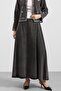 Sequin and Embroidery Detailed Skirt Jacket Denim Two-Piece Set Gray 9388-Tk - 7
